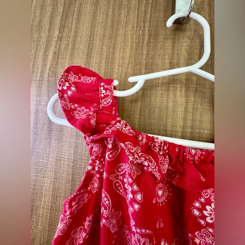 5/$25 Bandana-inspired ruffle romper - Picture 3 of 5